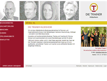 Tablet Screenshot of die-trainer.de